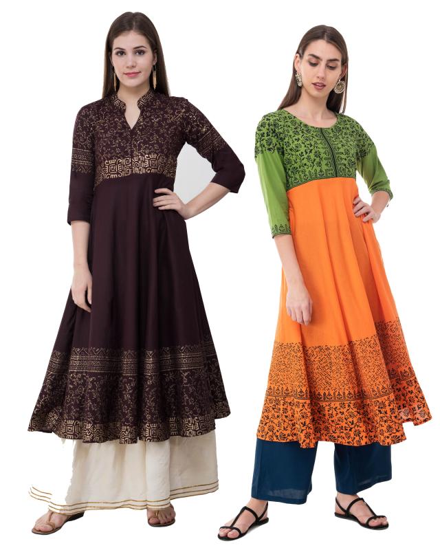 60% OFF Women Combo Dresses Diwali Offer on Anarkali Suits